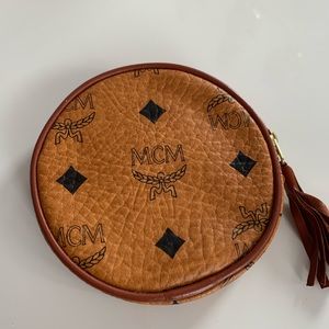 MCM Round Coin Change purse wallet NWOT